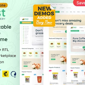 Nest – grocery store woocommerce wordpress theme